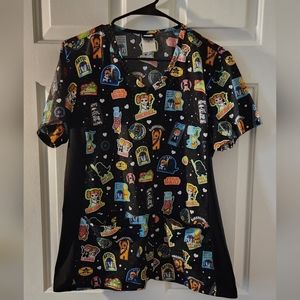 Women's Disney Star Wars Scrub Top Medium